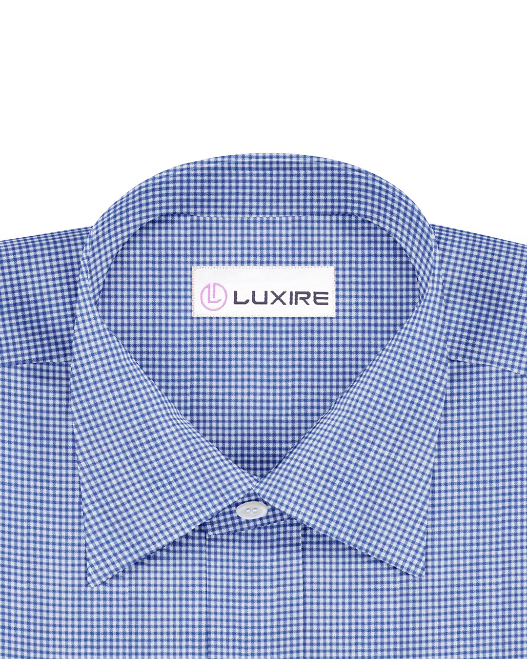 Blue On White Mini Checks - 2