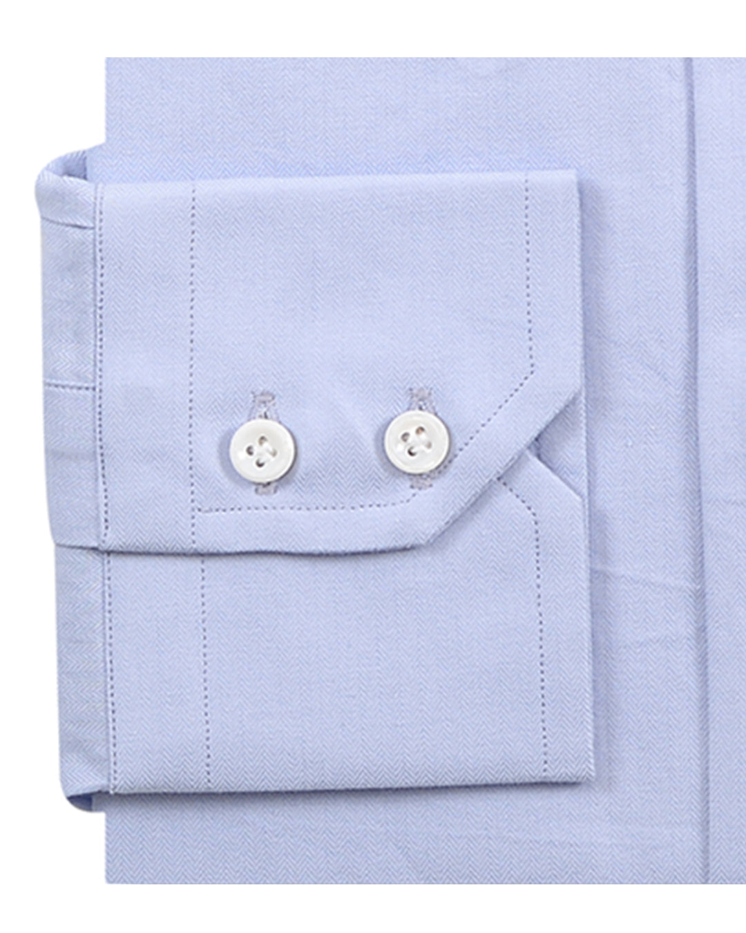 Sky Blue Herringbone Shirt - 3