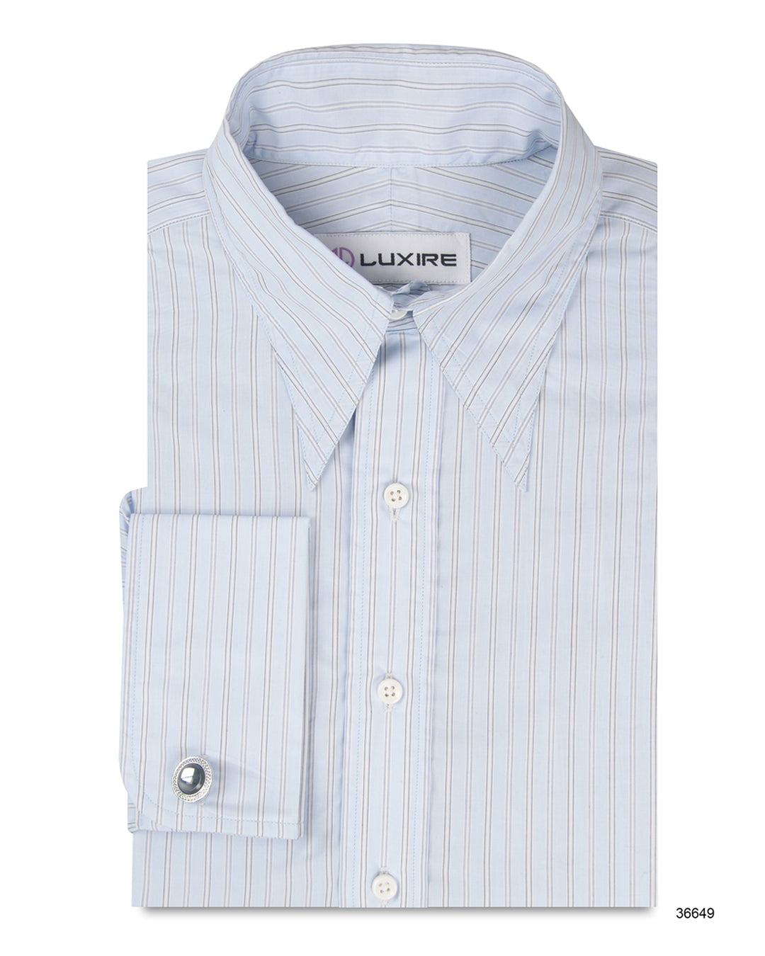 Sic-Tess Pale Blue with Black Shadow Stripes 200/2 - 1