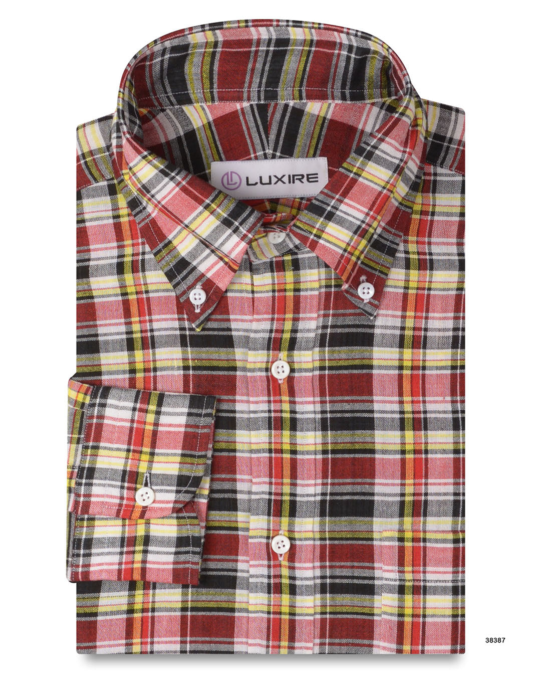 Black Red Bleeding Madras Checks - 1