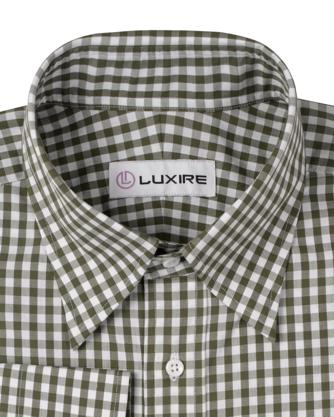 Olive White Gingham - 2