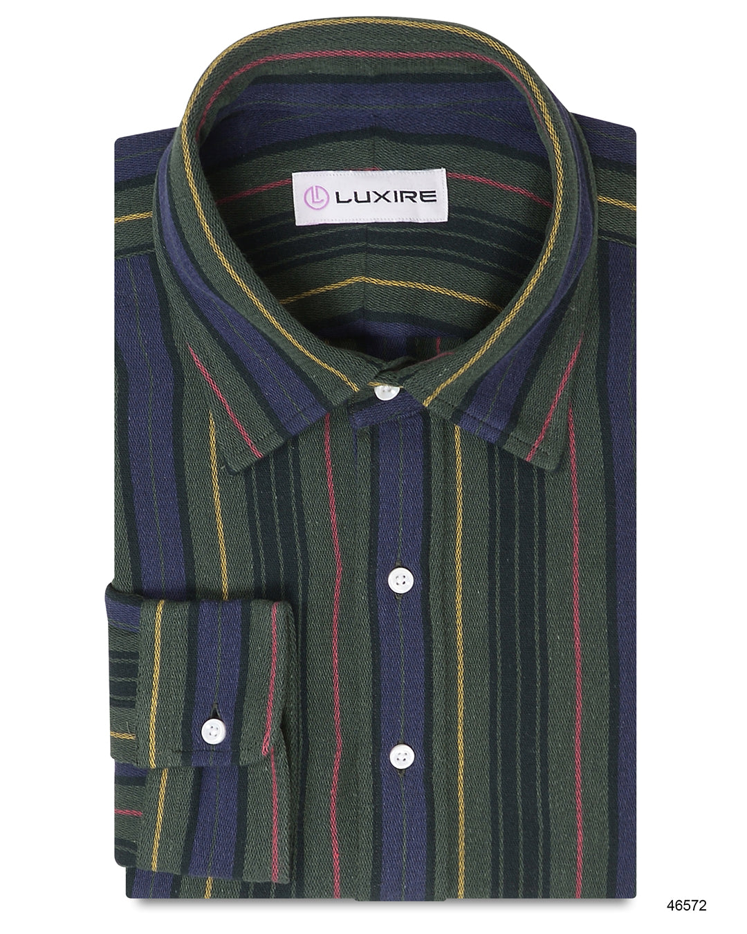 Soft, Airy and Casual: Green Purple Stripes - 1