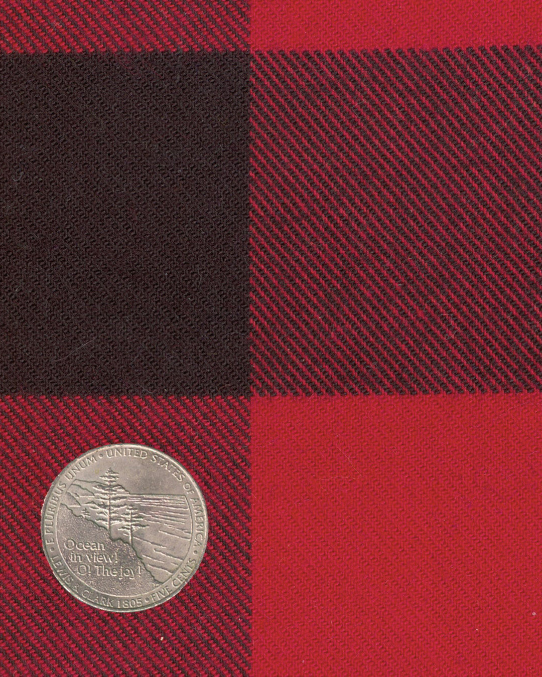 Red Black Big Gingham Flannel - 4