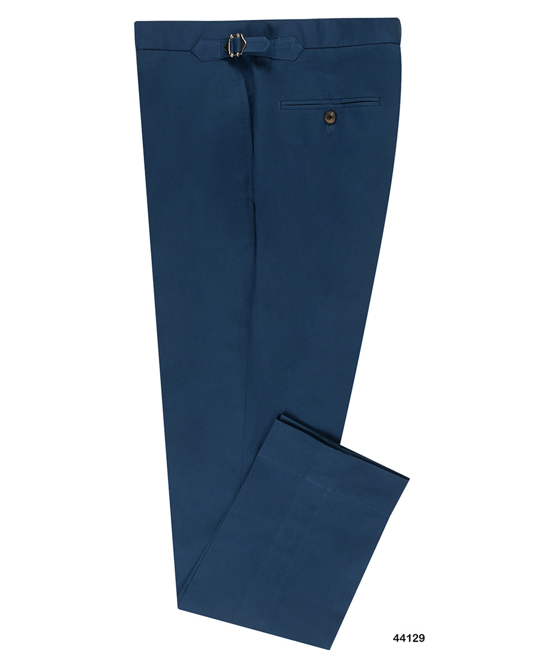 Soft Dark Blue Stretch Twill Pants - 1