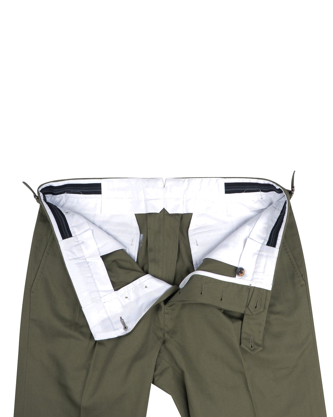 Sondrio: Washed Olive Twill - 3
