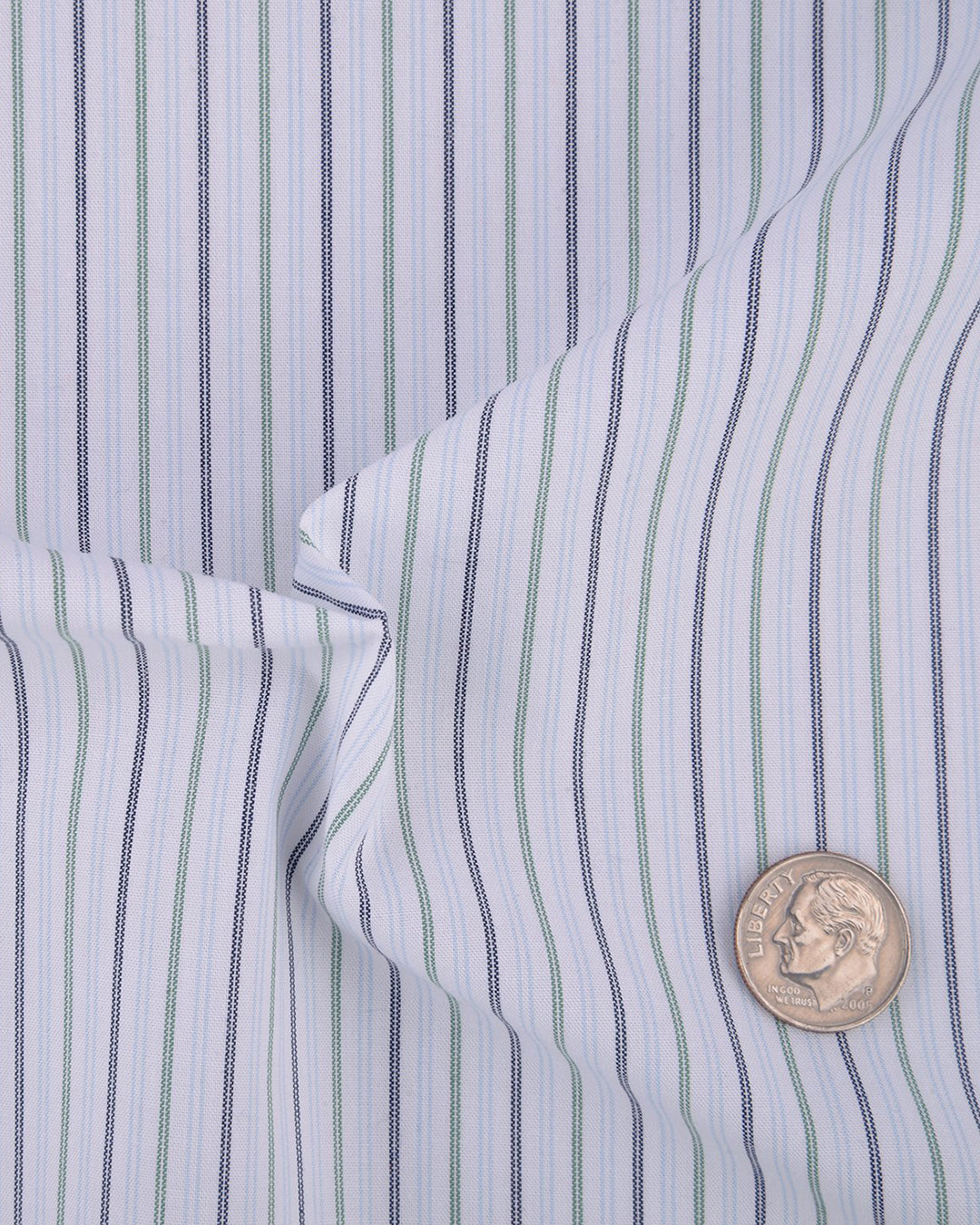 Maya Blue Green Candy Stripes Shirt - 5