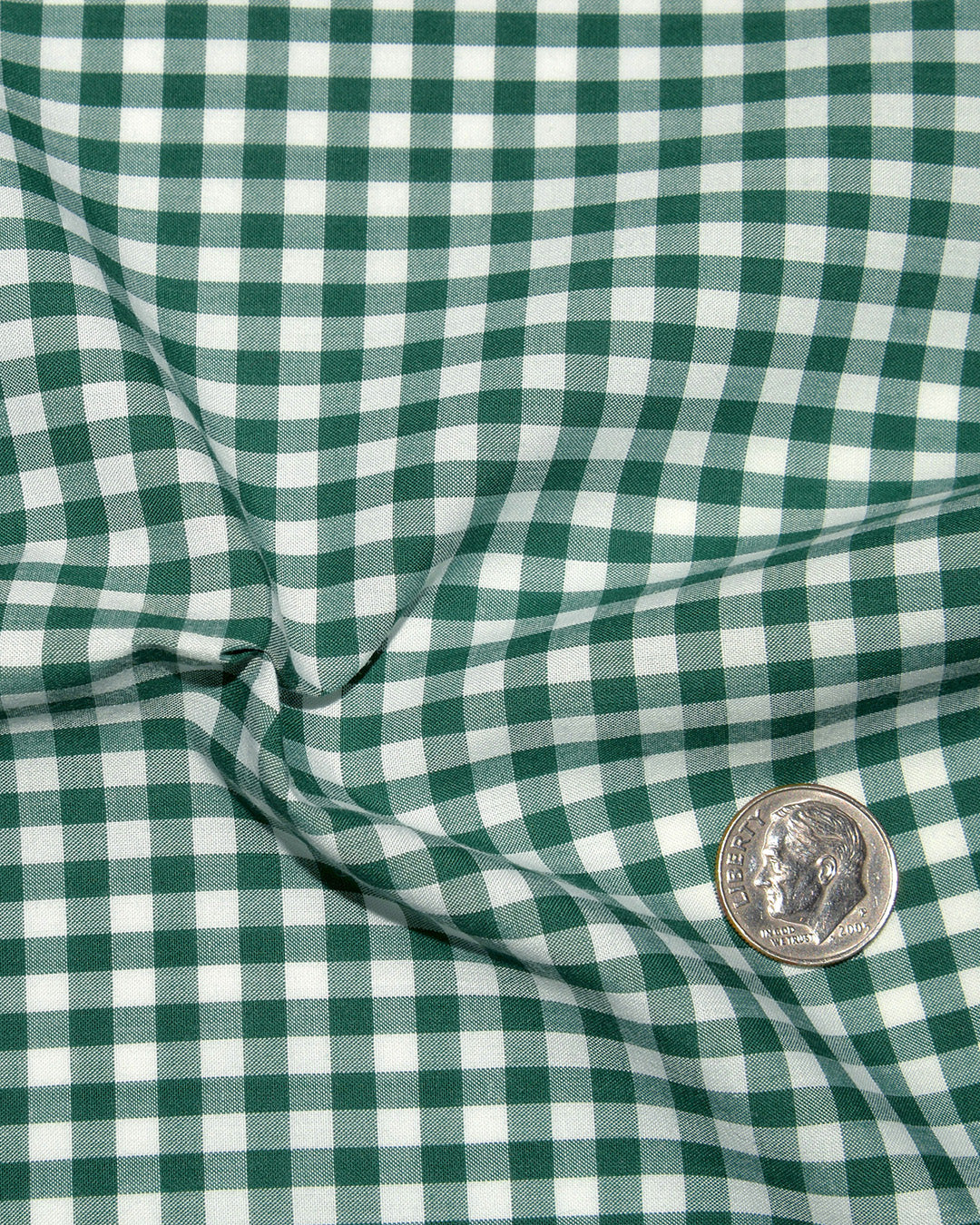GINGHAM CHECKS BOTTLE GREEN WHITE - 5