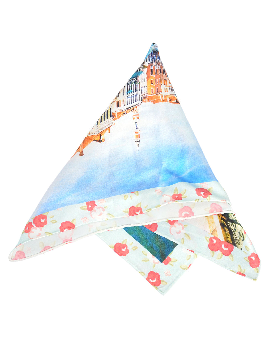 Pocket Square- Venice Blue Water - 3