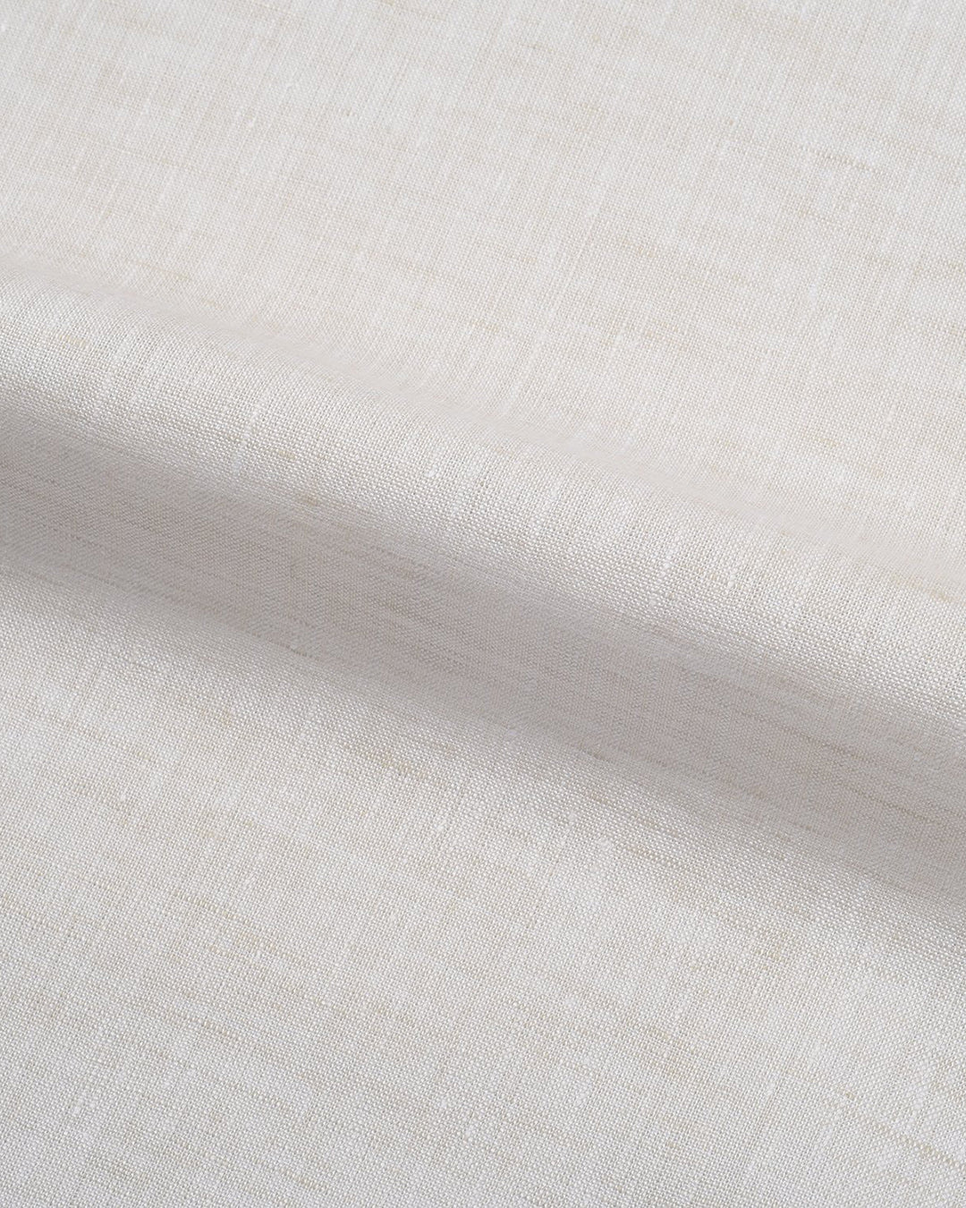 Camp collar PRESET STYLE in Ecru Textured Linen - 2