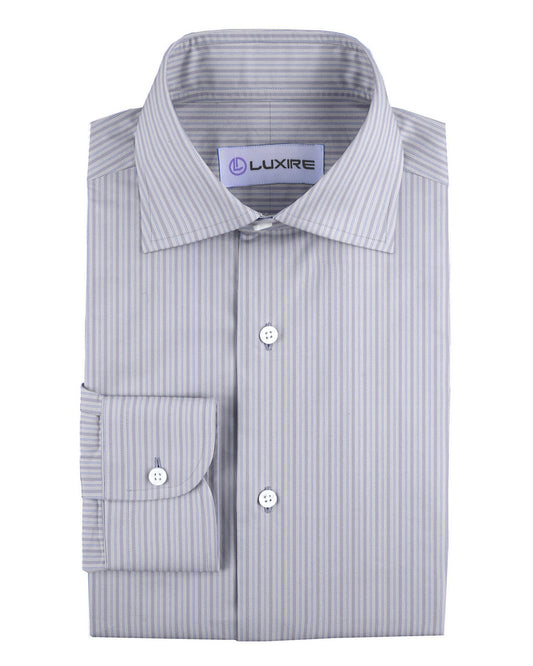 Alumo Grey and Blue Alternate Stripes