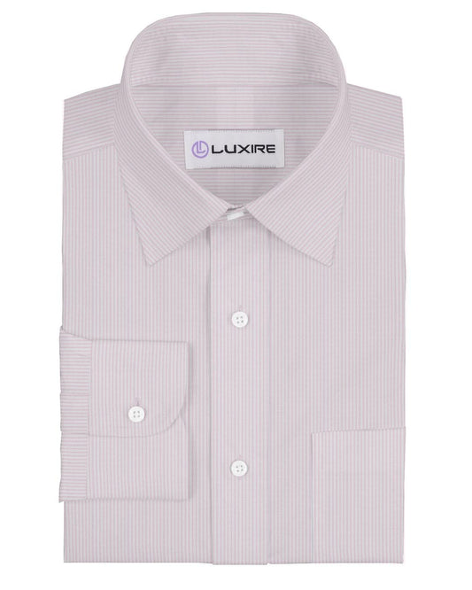 Blush Pink White Candy Stripes Shirt