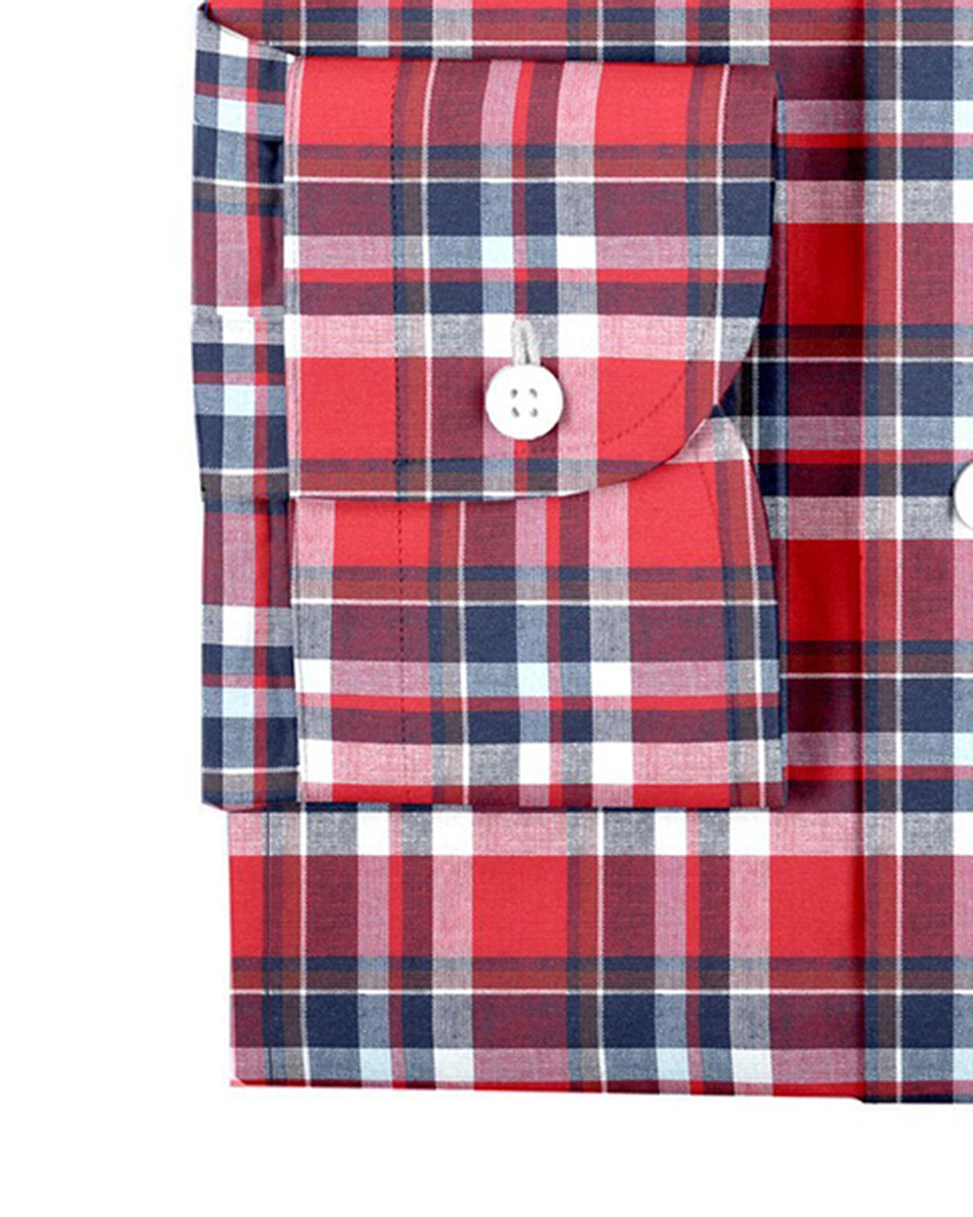 Bright Red Blue Madras Checks - 3