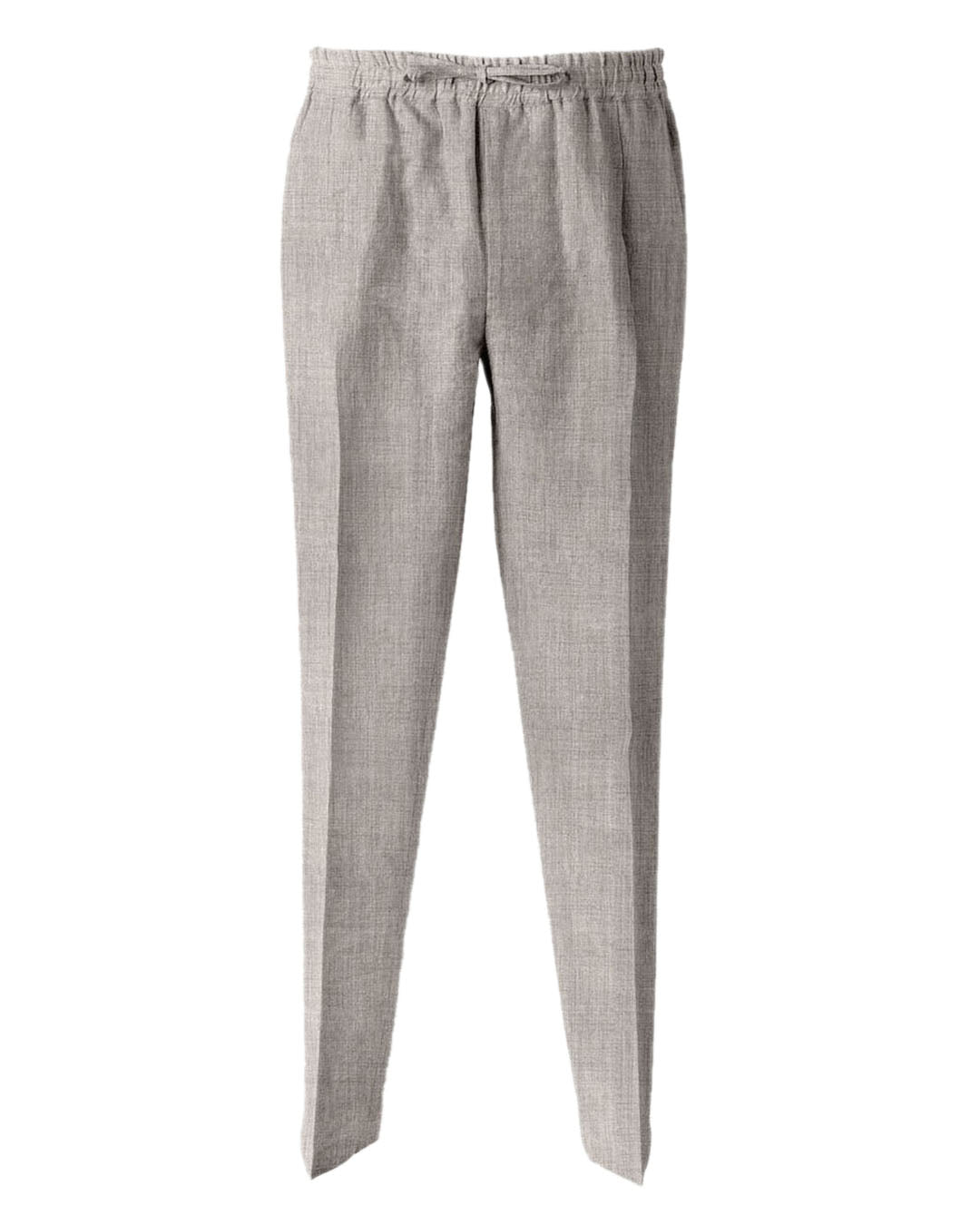 Drago Grey Fine Worsted Wool Drawstring Pants - 1