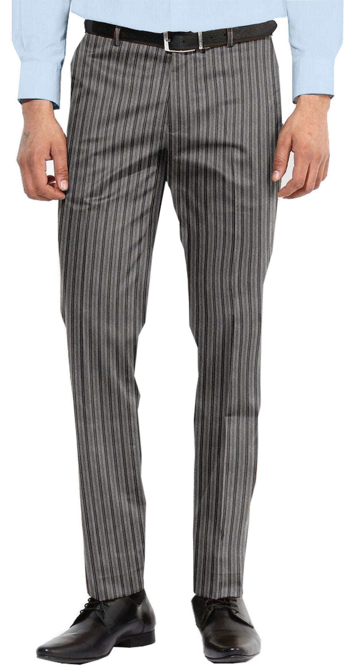 Dugdale Black Grey Twill Stripes - 1