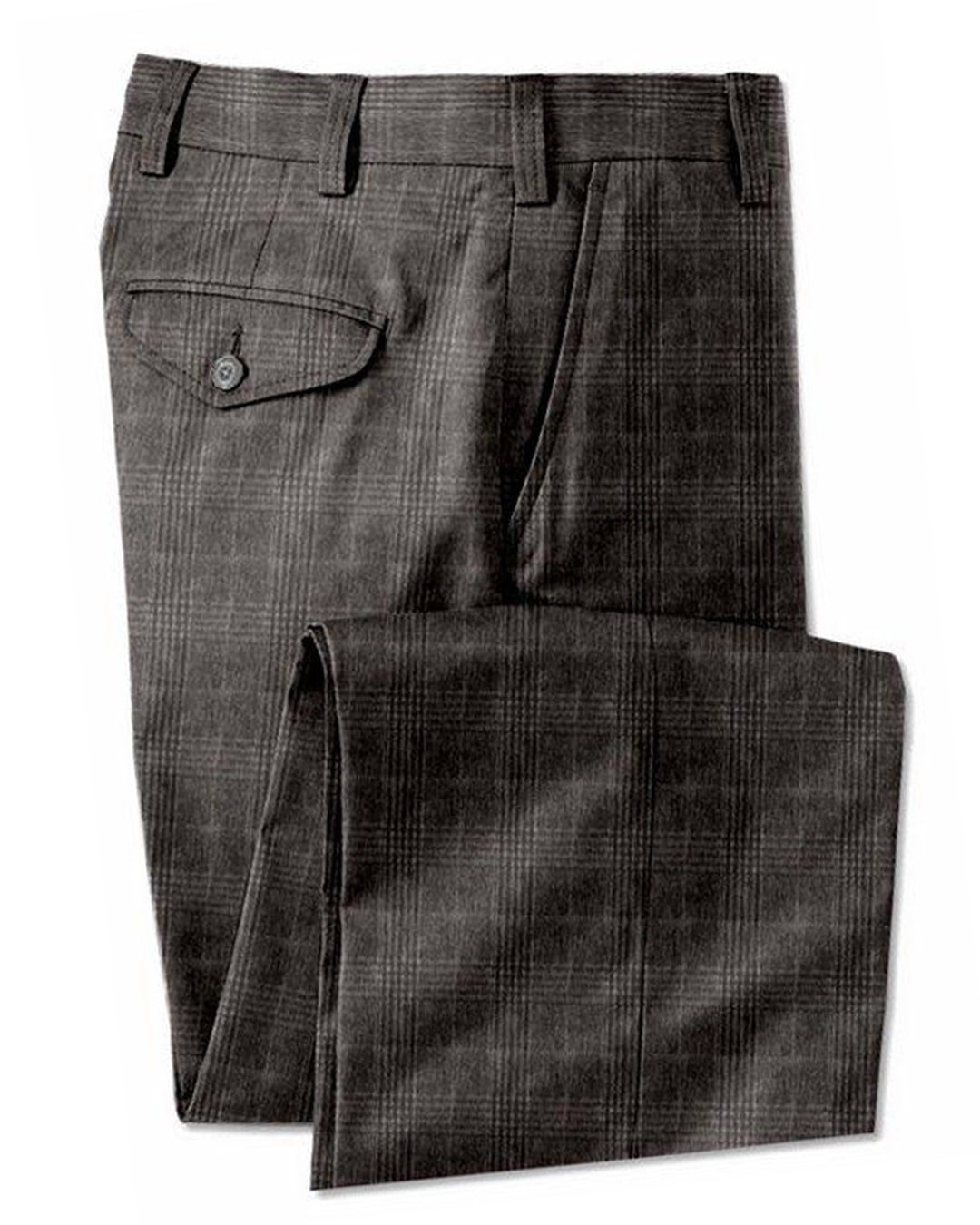 Loro Piana: Brown Glen Checks Cashmere - 1