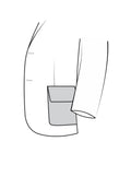 Flap patch pocket