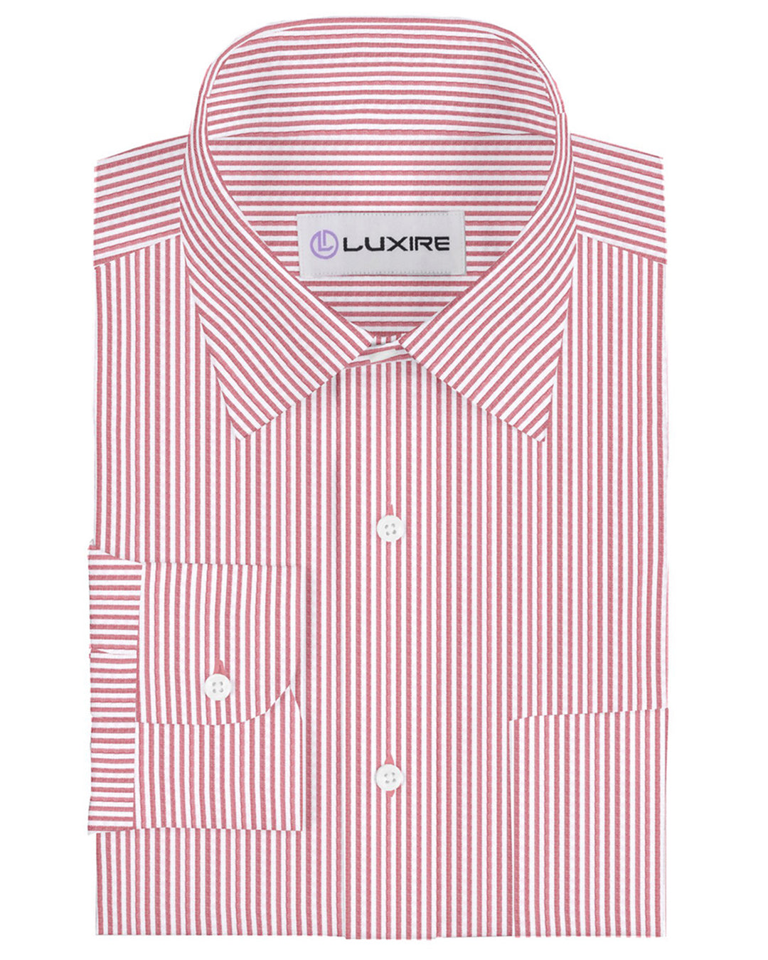 Linen: Red White Candy Stripes - 1