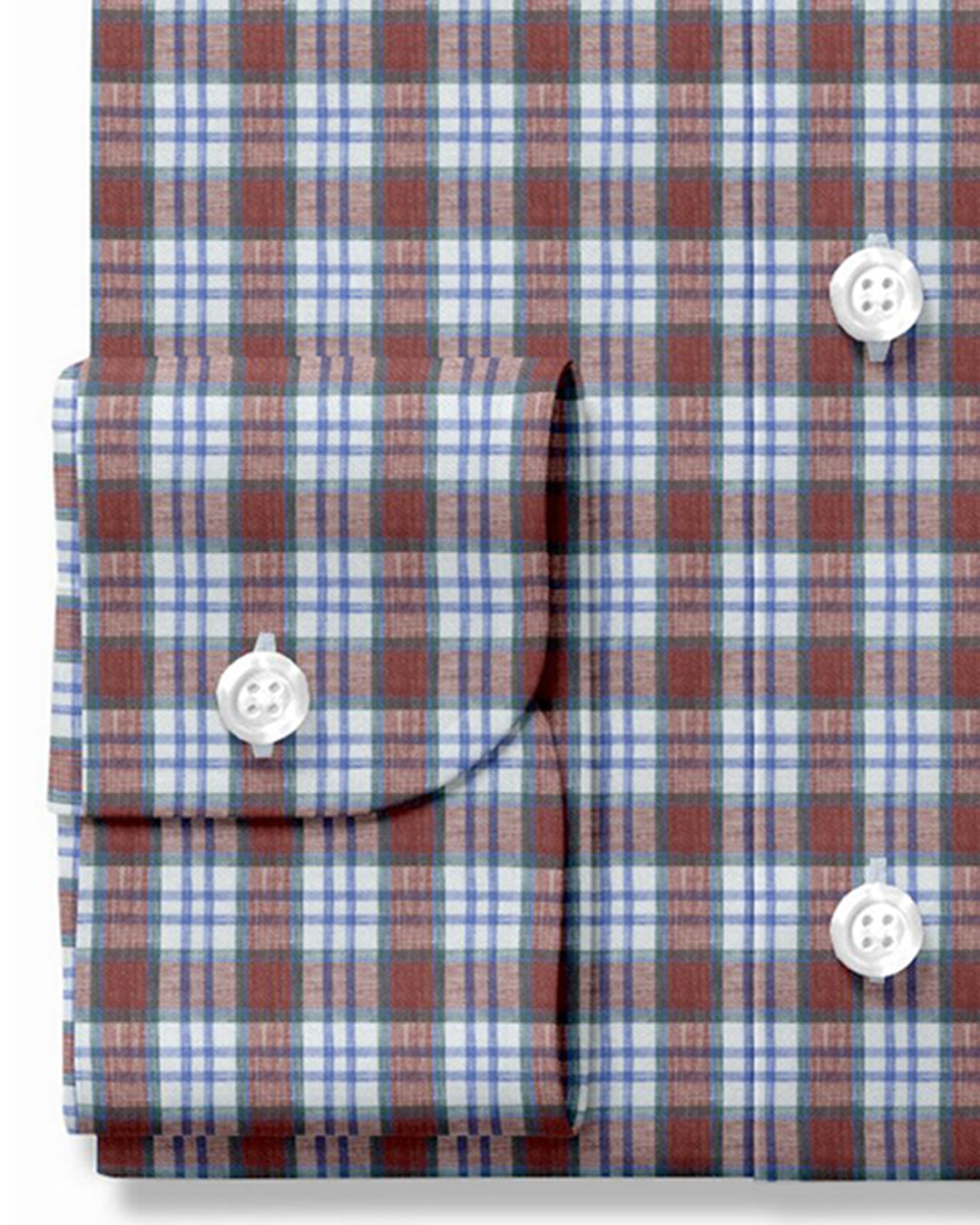 Linen: Blue Red White Madras Tattersall - 3