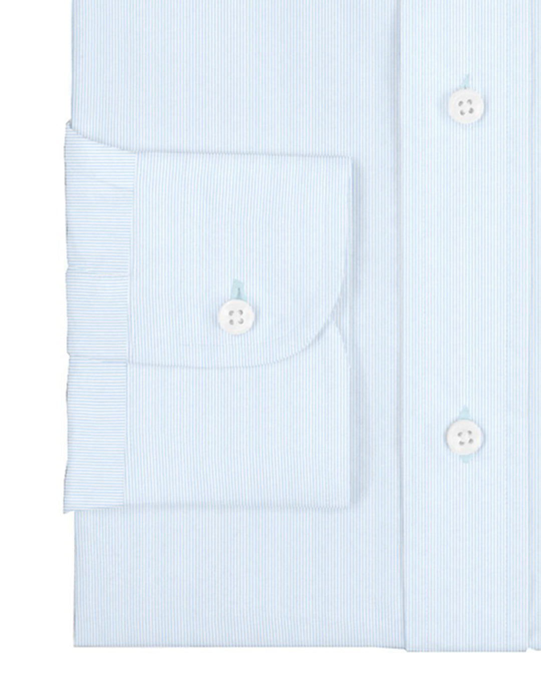 Muave Blue Stripes on White Silk - 3