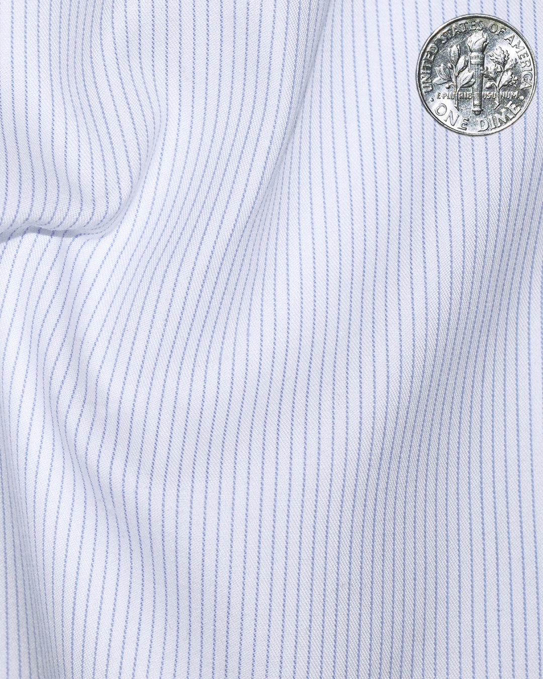 White HairLine Stripes Twill Shirt - 4