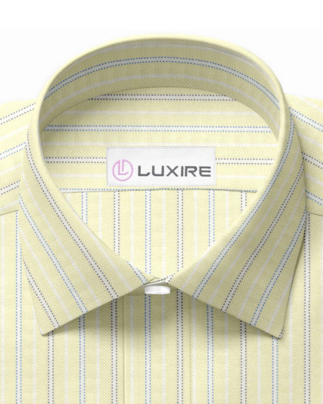 Classic Oxford: Pale Yellow with Blue Stripes - 2