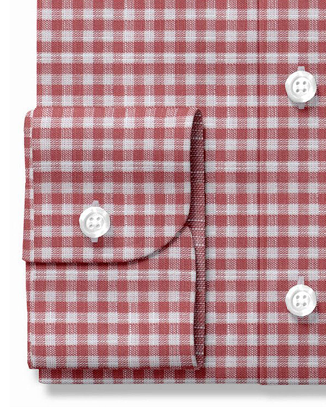 Soft Light Summer:Red White Mini Gingham Chambray - 3