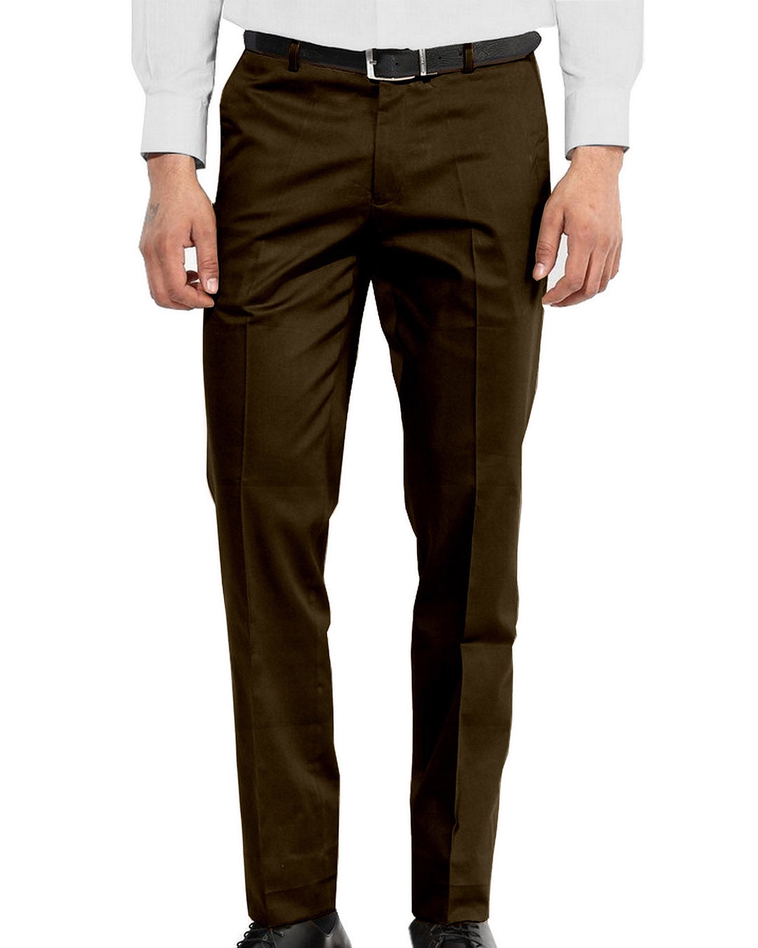Greenish Khaki Plain Chino - 1