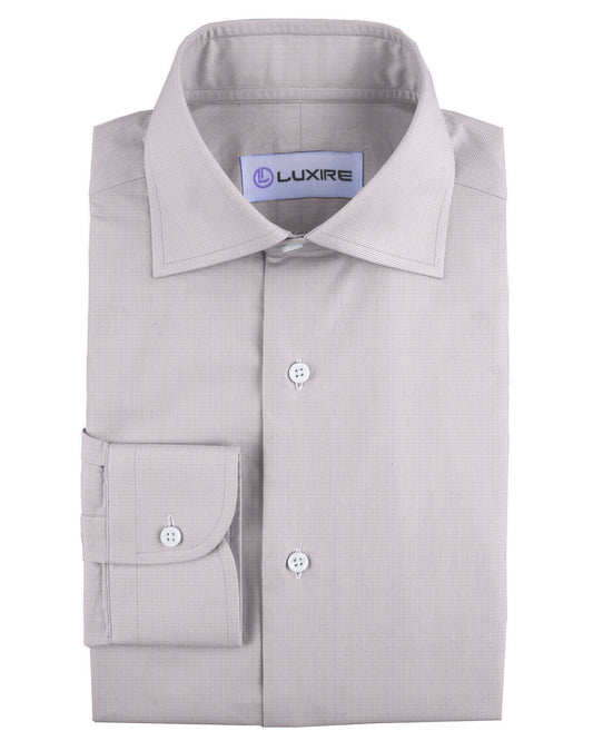 Albini: Light Grey Micro Graph Checks