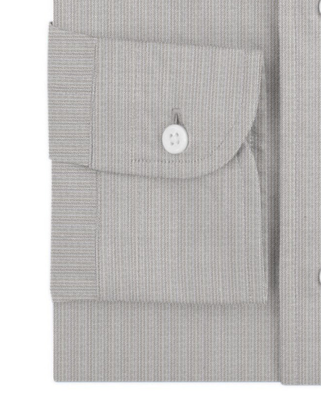 Ecru White Dress Stripes Linen - 3