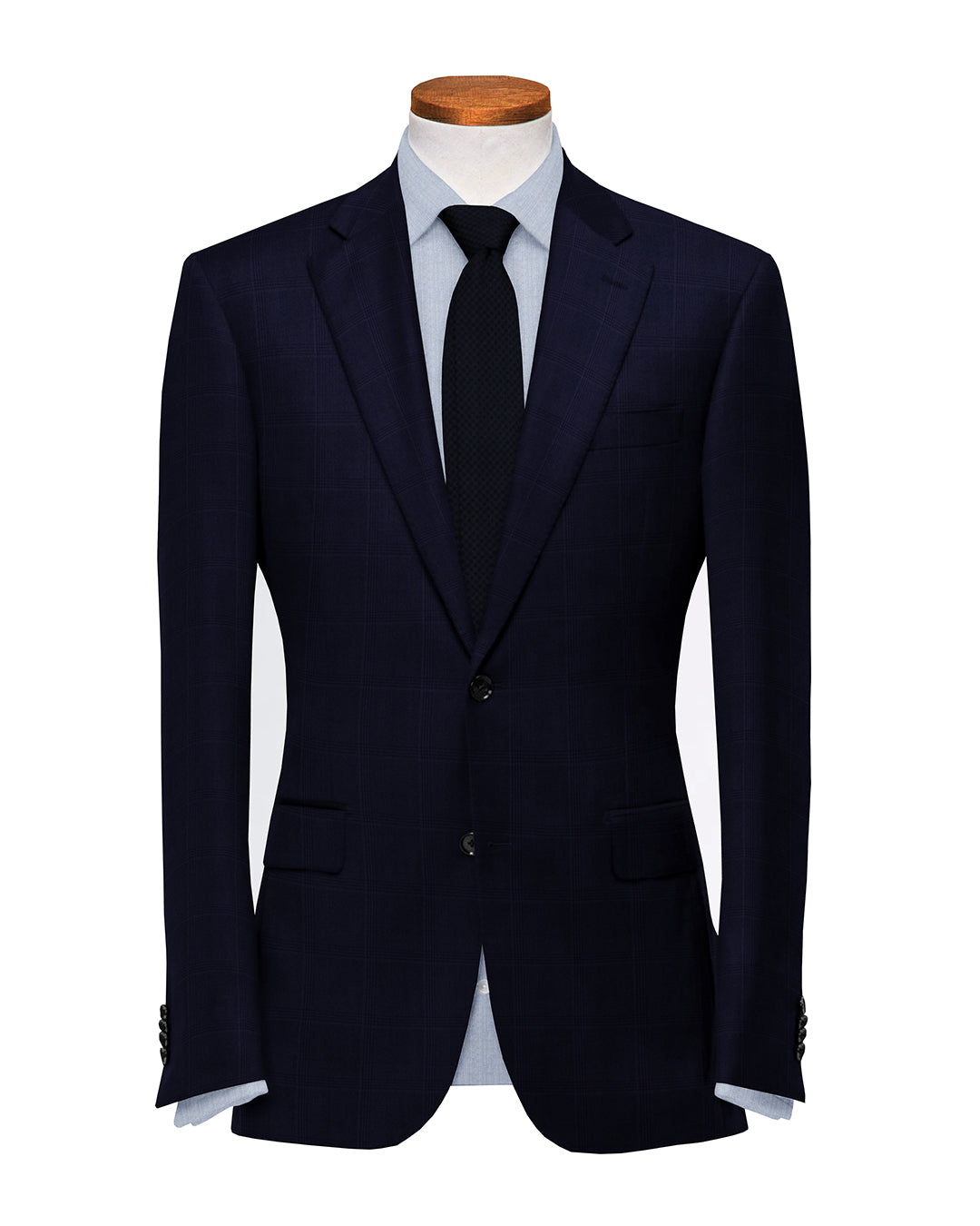 Drago: Super 160s Navy Prince of Wales Checks Suit - 2