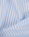 Brembana Sky Blue Slub Awaning stripes Shirt